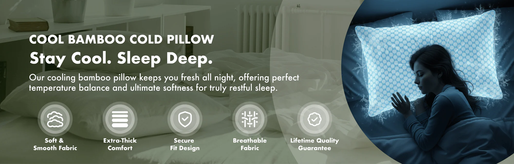 Sleep Cooler with Pure Bamboo